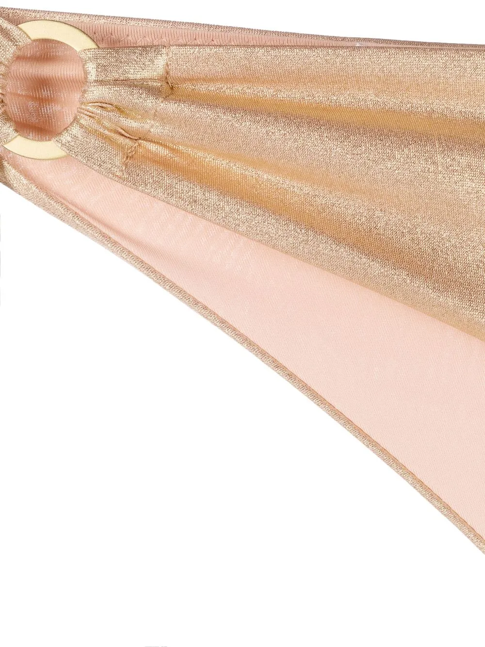  Patrizia Pepe Glitter Hoop-side Bikini Bottoms - Gold 