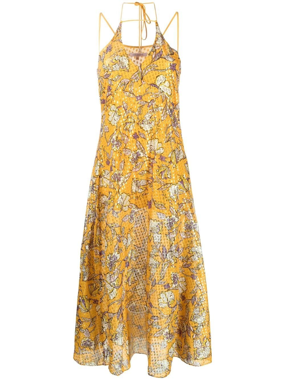 Patrizia Pepe floral-print Halterneck Dress - Farfetch