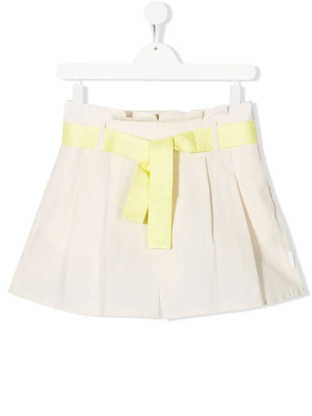 

Moncler Enfant pleat-detail belted shorts - Neutrals