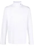 Études Studio logo-embroidered roll neck sweater - White