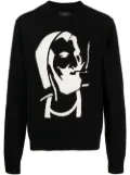 AMIRI patterned intarsia jumper - Black