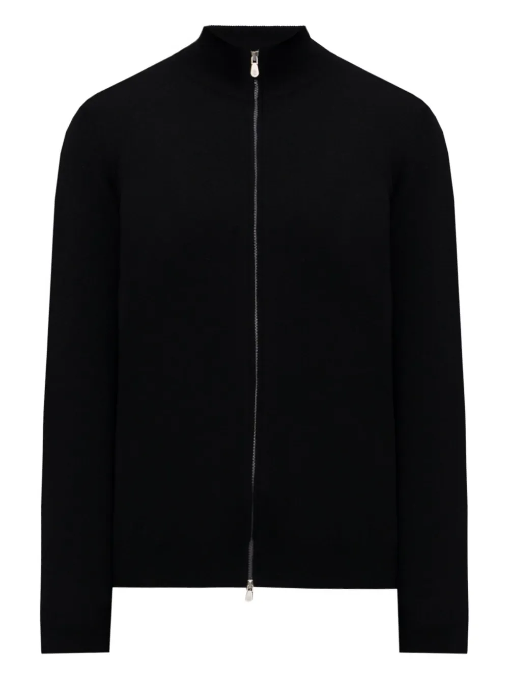 Brunello Cucinelli Zip-neck Cashmere Cardigan In Black