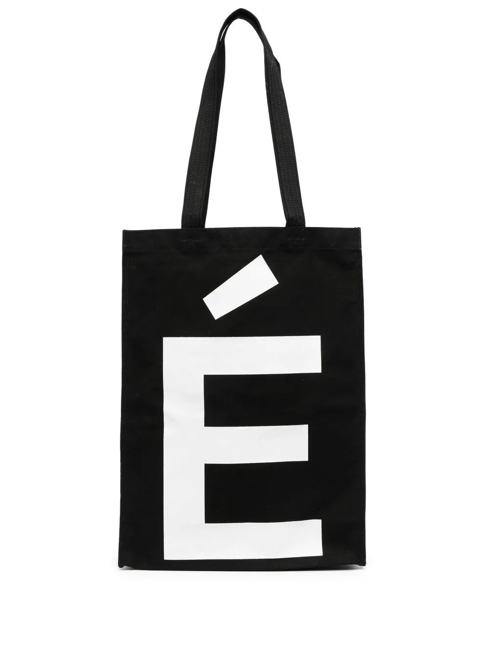 

Etudes tote con logo estampado - Negro