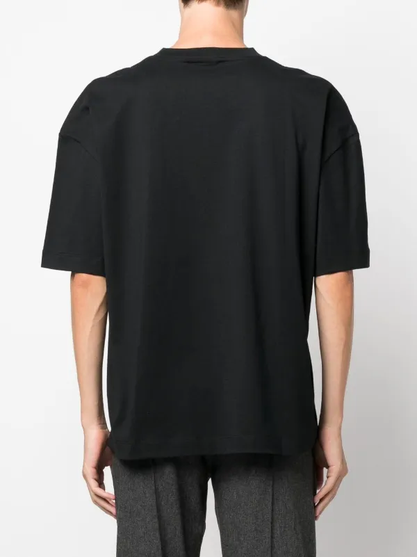 oversized black tee