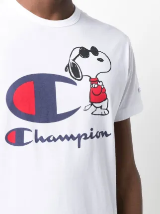 Snoopy logo印花T恤展示图