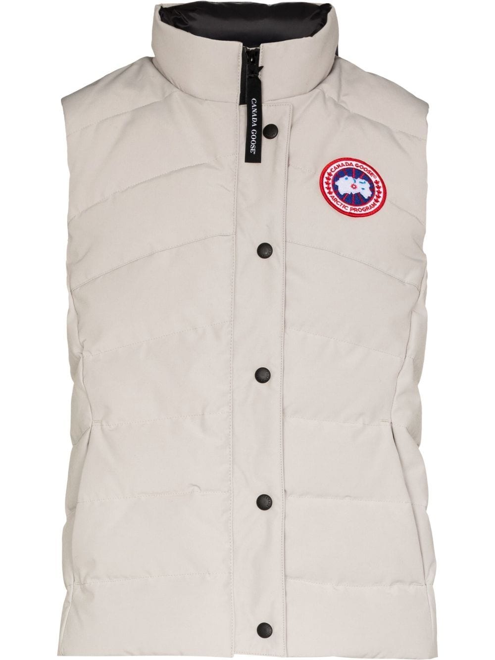 Freestyle logo-patch padded gilet