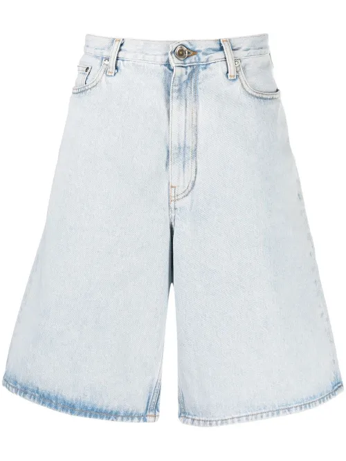 Short Single Arrow en jean - Off-White - Modalova