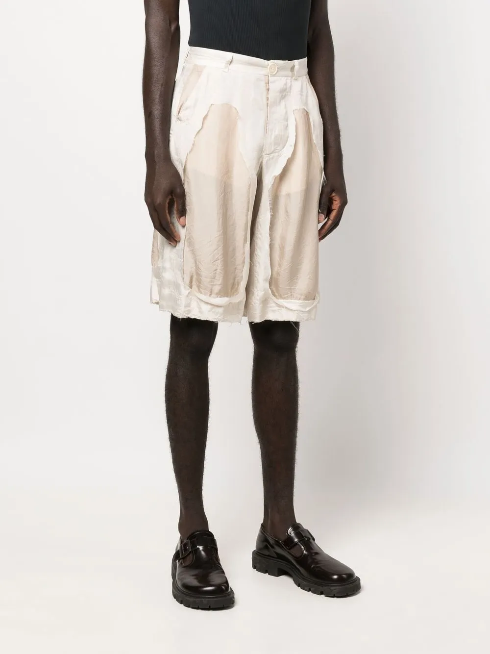 speckle-knit mini dress