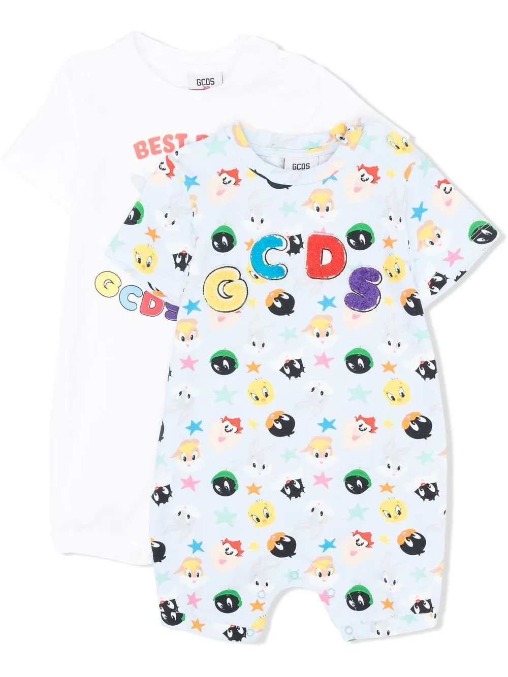 

Gcds Kids pack de dos rompers Looney Tunes - Blanco