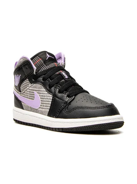 Jordan Kids "tenis Air Jordan 1 Mid ""Houndstooth"""