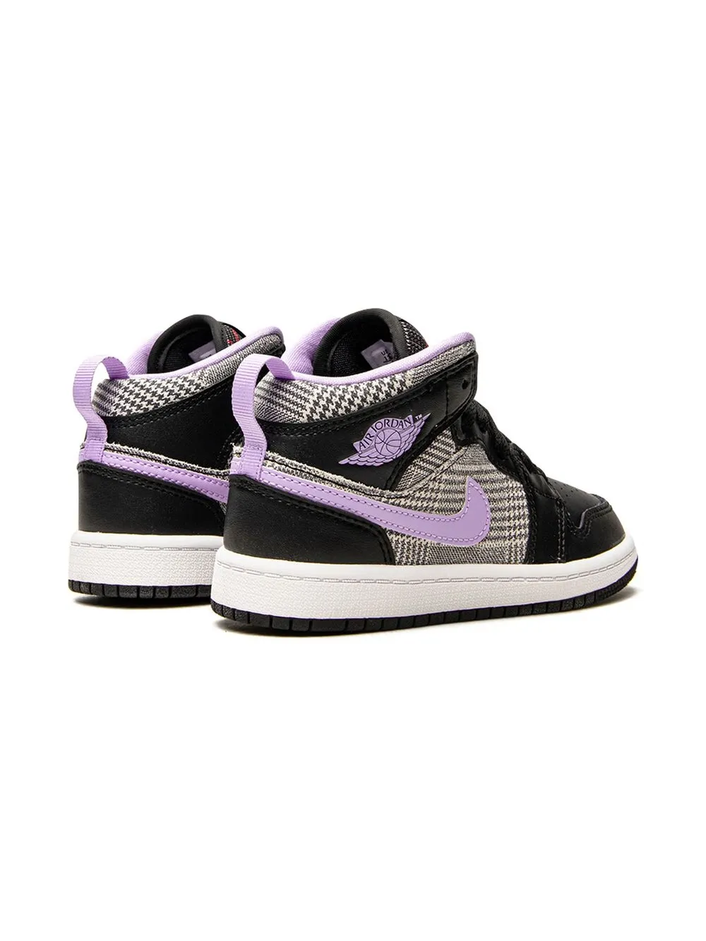  Jordan Kids Air Jordan 1 Mid Houndstooth Sneakers   Schwarz 