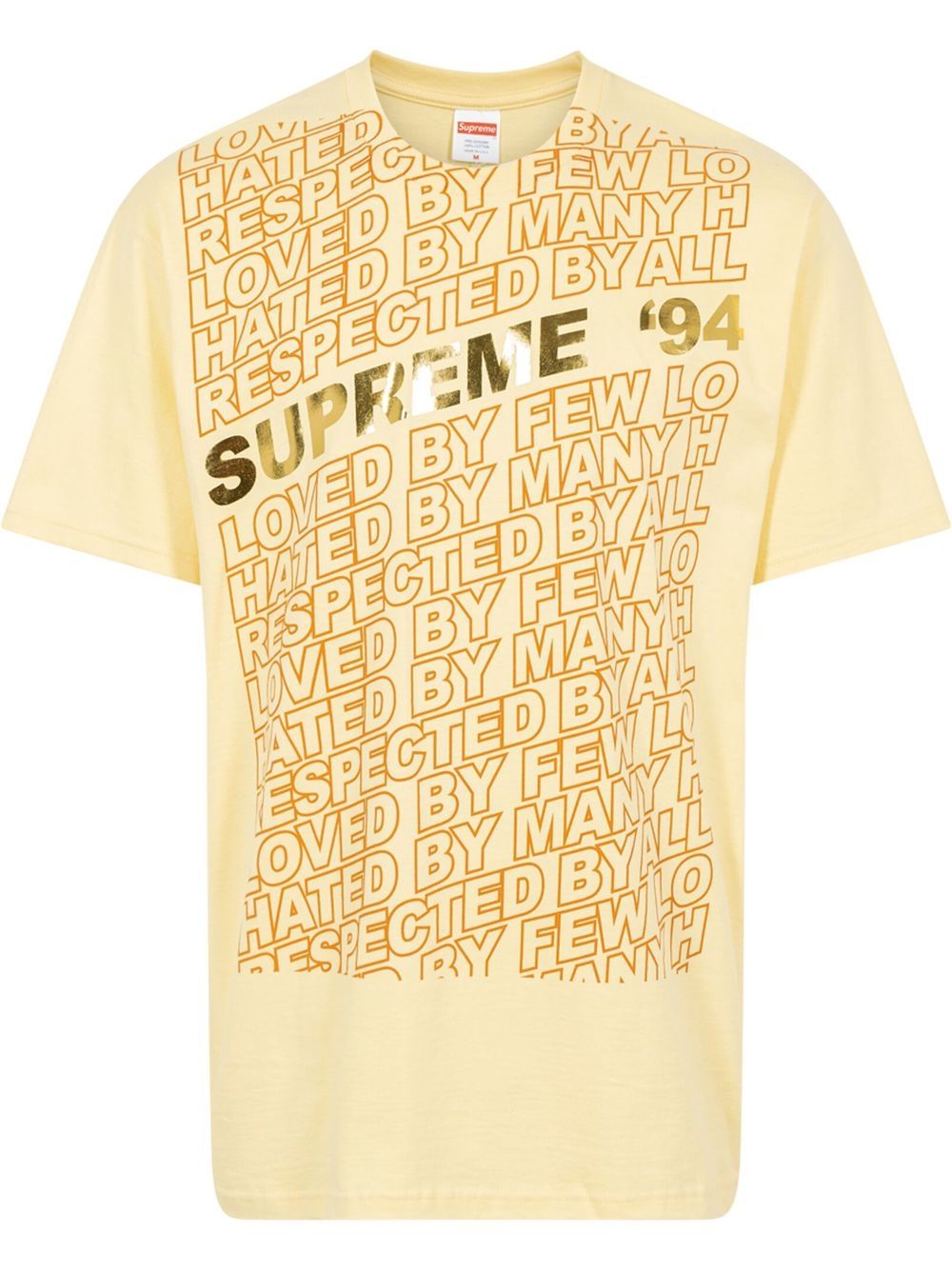 Gold shop supreme shirt