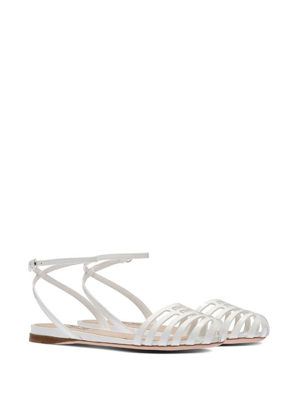 miu miu slingback ballerina pumps