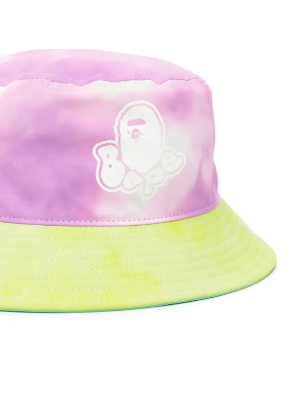 tie-dye logo-print Bucket Hat 