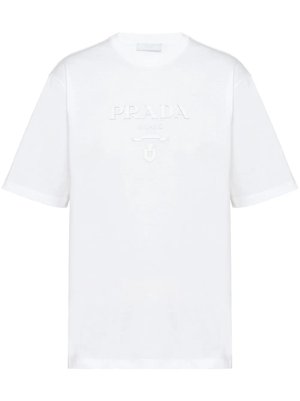 Prada Raised Logo round-neck T-shirt - Farfetch