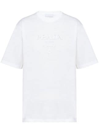 Prada プラダ ロゴ Tシャツ - Farfetch