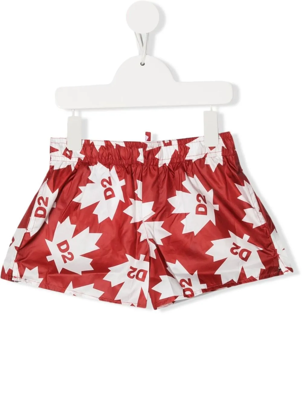 

Dsquared2 Kids shorts de playa con logo estampado - Rojo