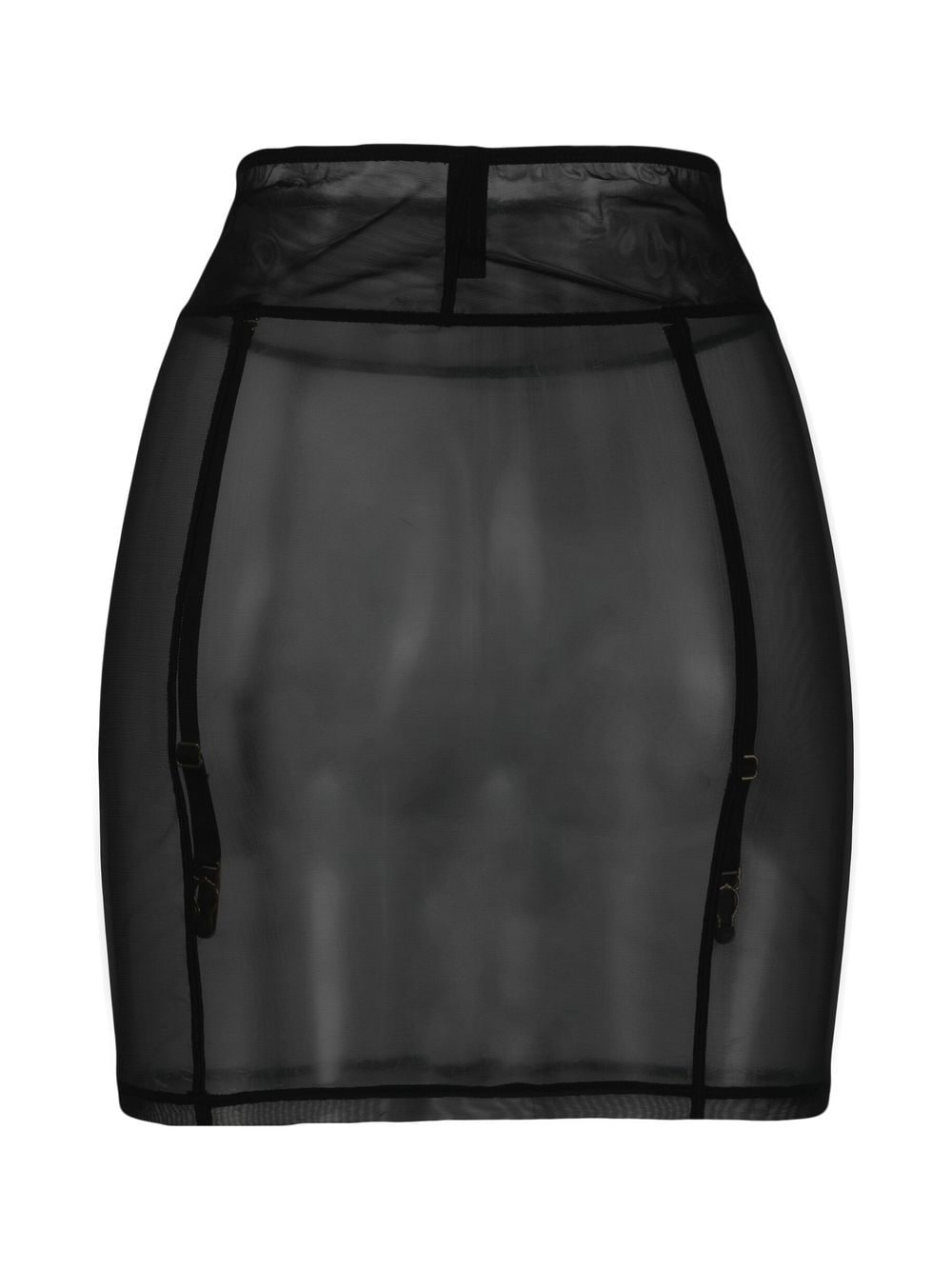 Maison Close L'amoureuse Sheer-mesh Waspie In Black | ModeSens