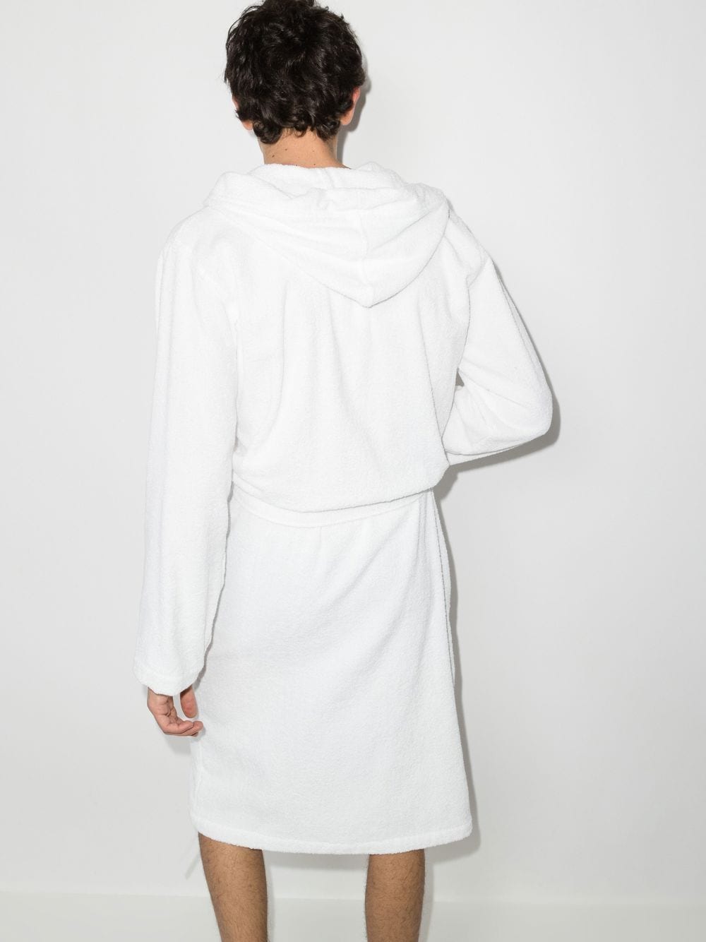 Shop Moschino Teddy-motif Bath Robe In White