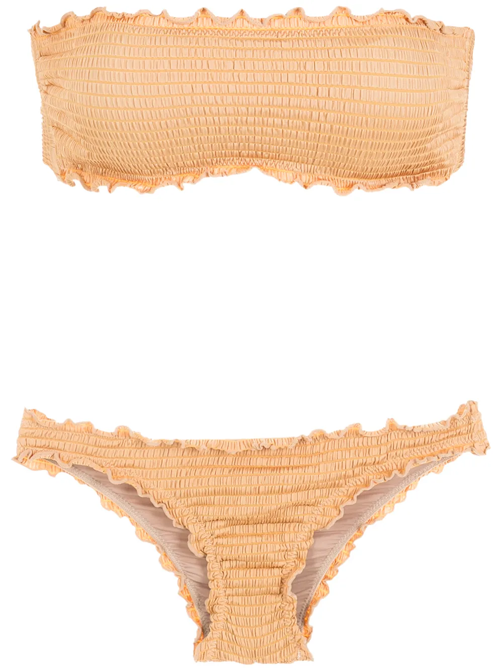 

Brigitte Maria Clara ruched bikini set - Neutrals