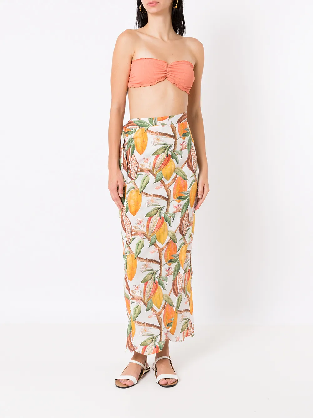 Brigitte Rok met striksluiting - Beige