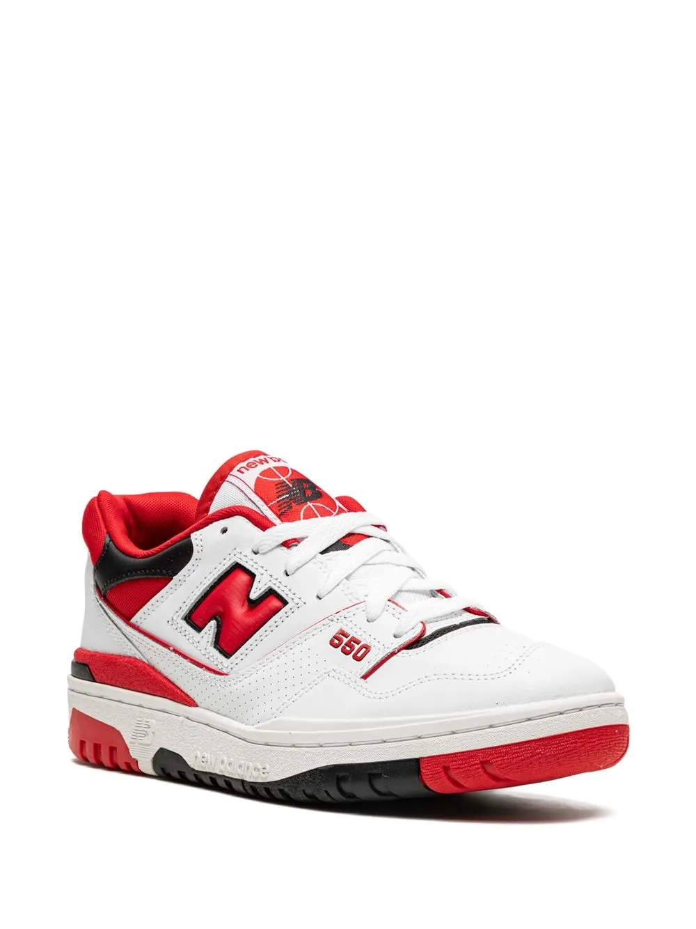New Balance White 550 Lowtop Leather Sneakers ModeSens