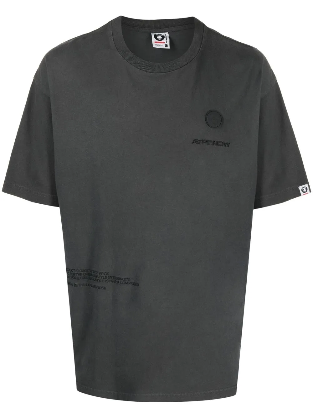 

AAPE BY *A BATHING APE® playera con logo estampado - Gris