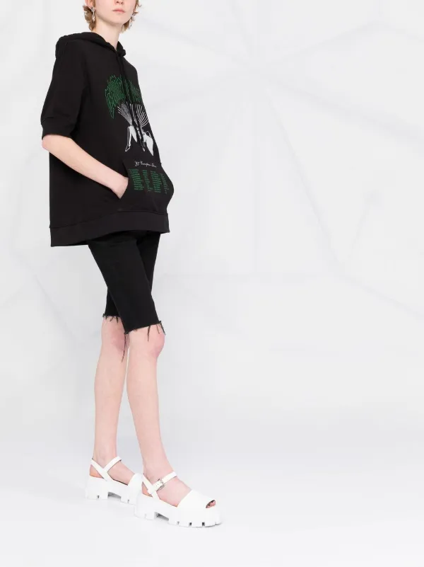 Raf Simons Grimrawler-print Hoodie | Black | FARFETCH