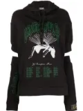 Raf Simons Grimrawler-print hoodie - Black
