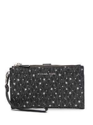 black studded michael kors wallet