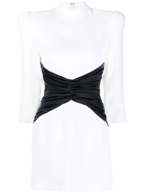 Andrew Gn corset detail structured dress