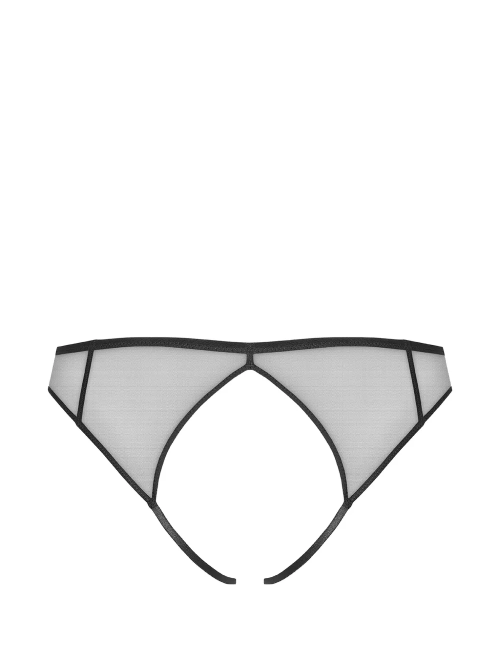  Maison Close Transparenter L'amoureuse Tanga   Schwarz 