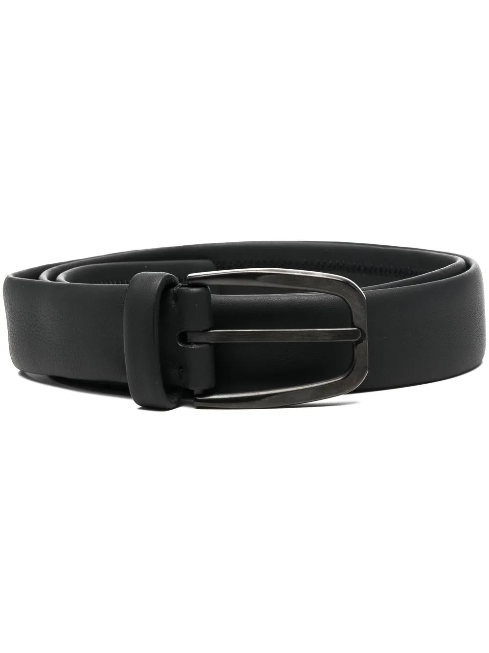 Zegna buckle-fastening leather belt – Black