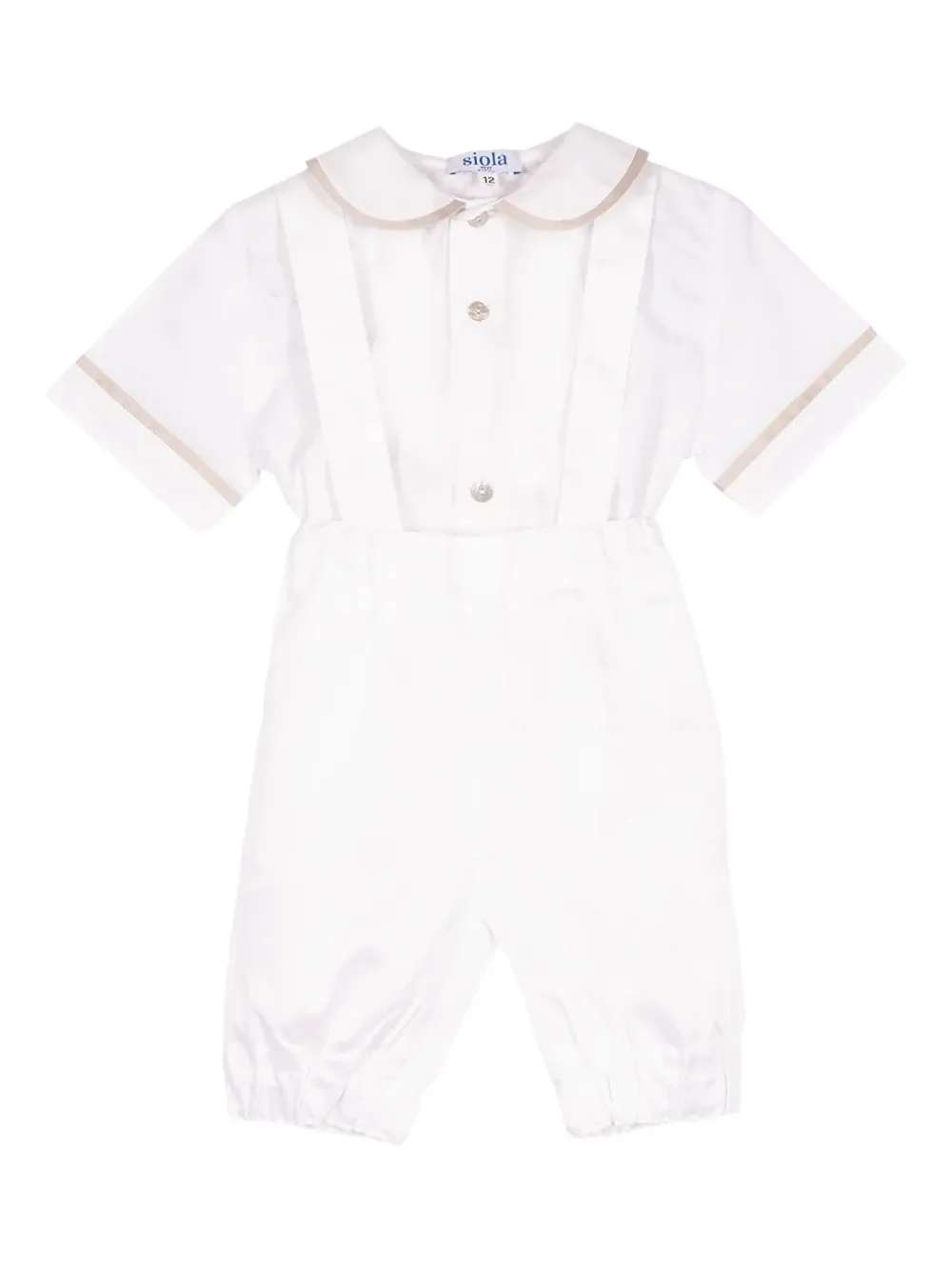 Siola Jogginganzug mit Hosenträgern | Weiß | Image 1