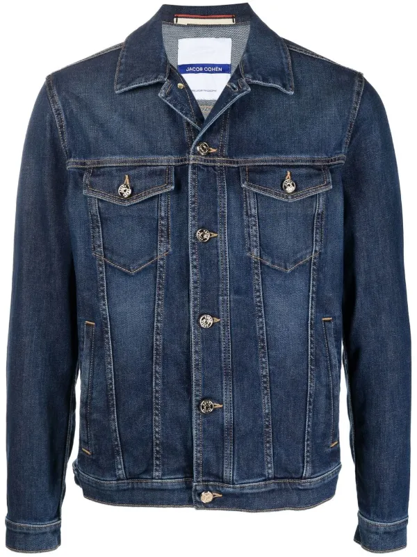 Jacob Cohen logo-patch Denim Jacket 