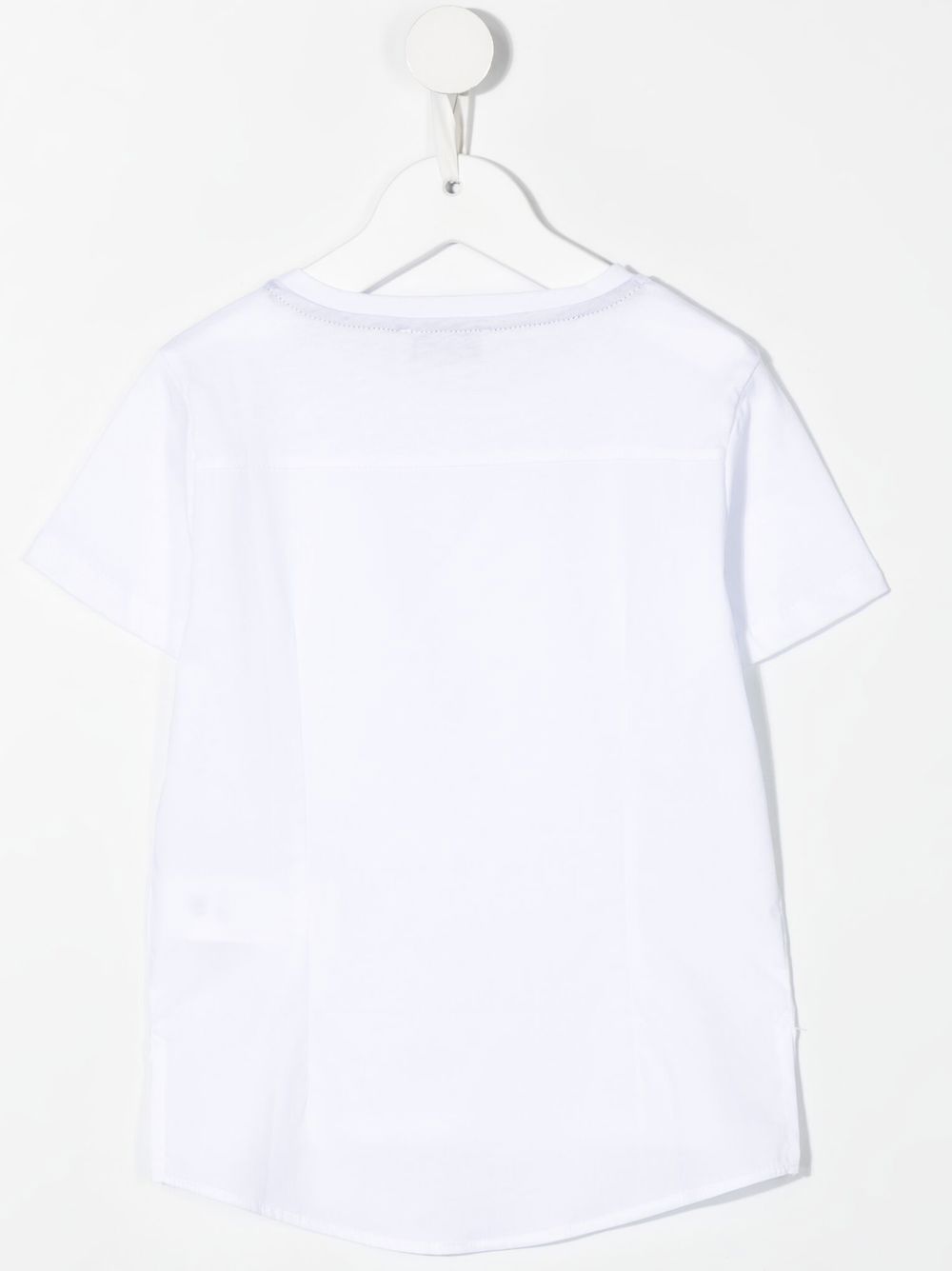 Shop Paolo Pecora Logo-patch Detail T-shirt In White