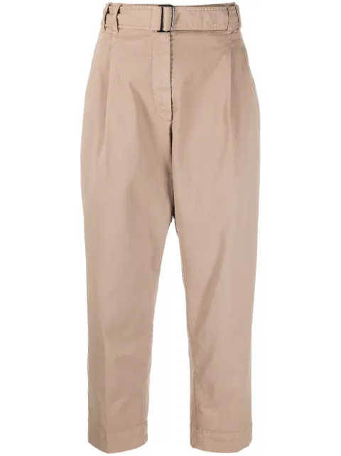 Brunello Cucinelli belted straight-leg chinos