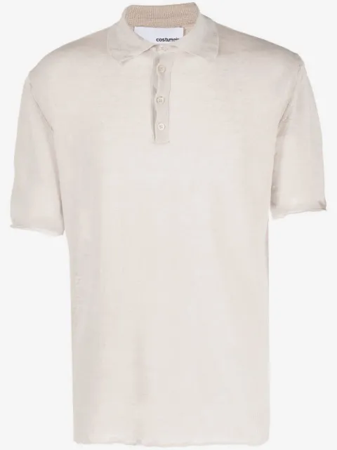 Costumein playera tipo playera tipo polo de tejido fino