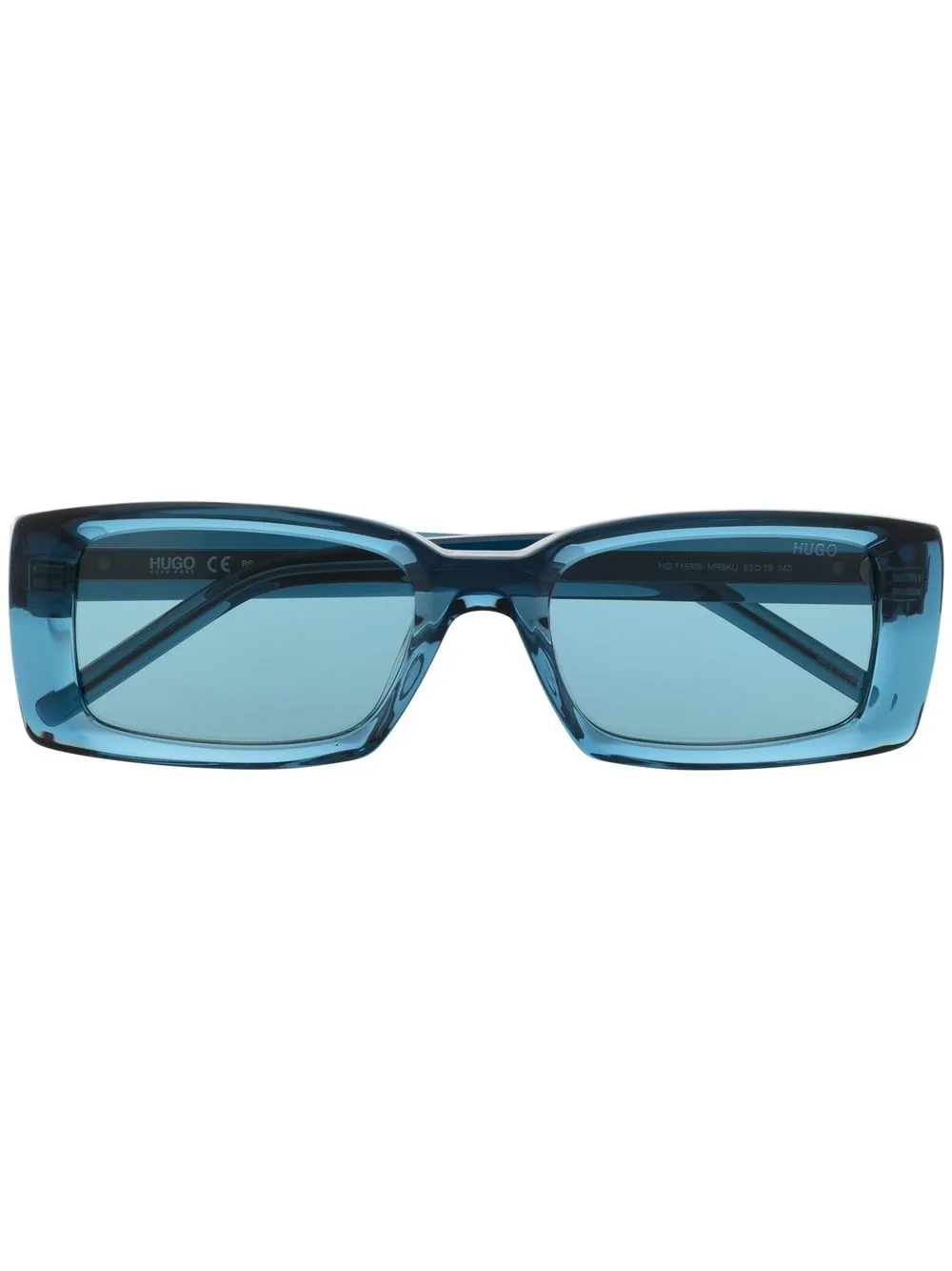 

BOSS lentes de sol con armazón cuadrada - Azul