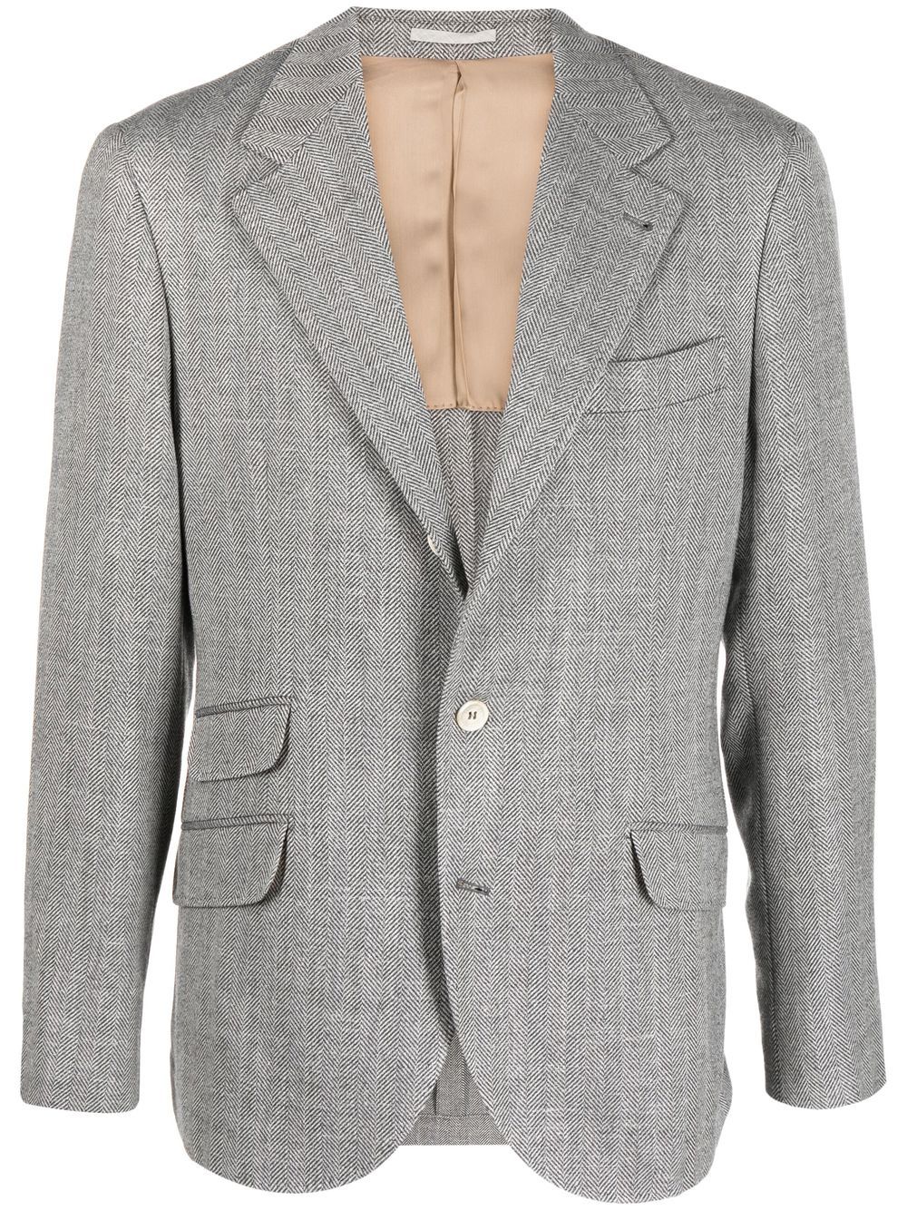 

Brunello Cucinelli blazer entretejido - Gris