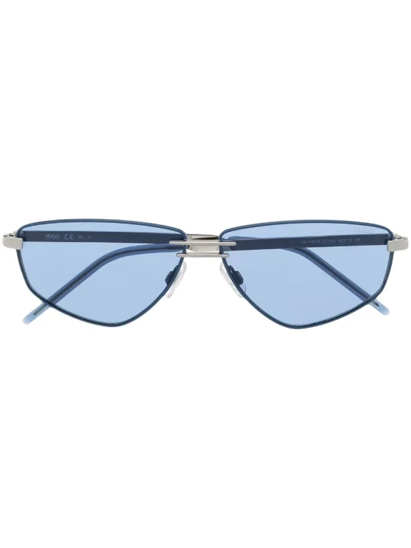 Square blue tint sunglasses Clearance