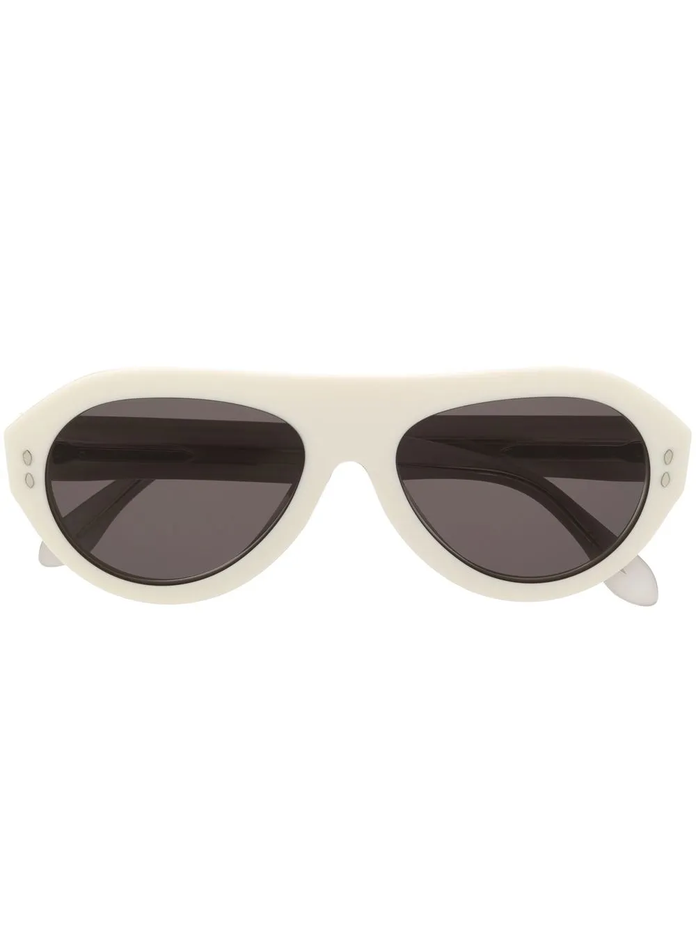 

Isabel Marant Eyewear tinted engraved-logo sunglasses - White