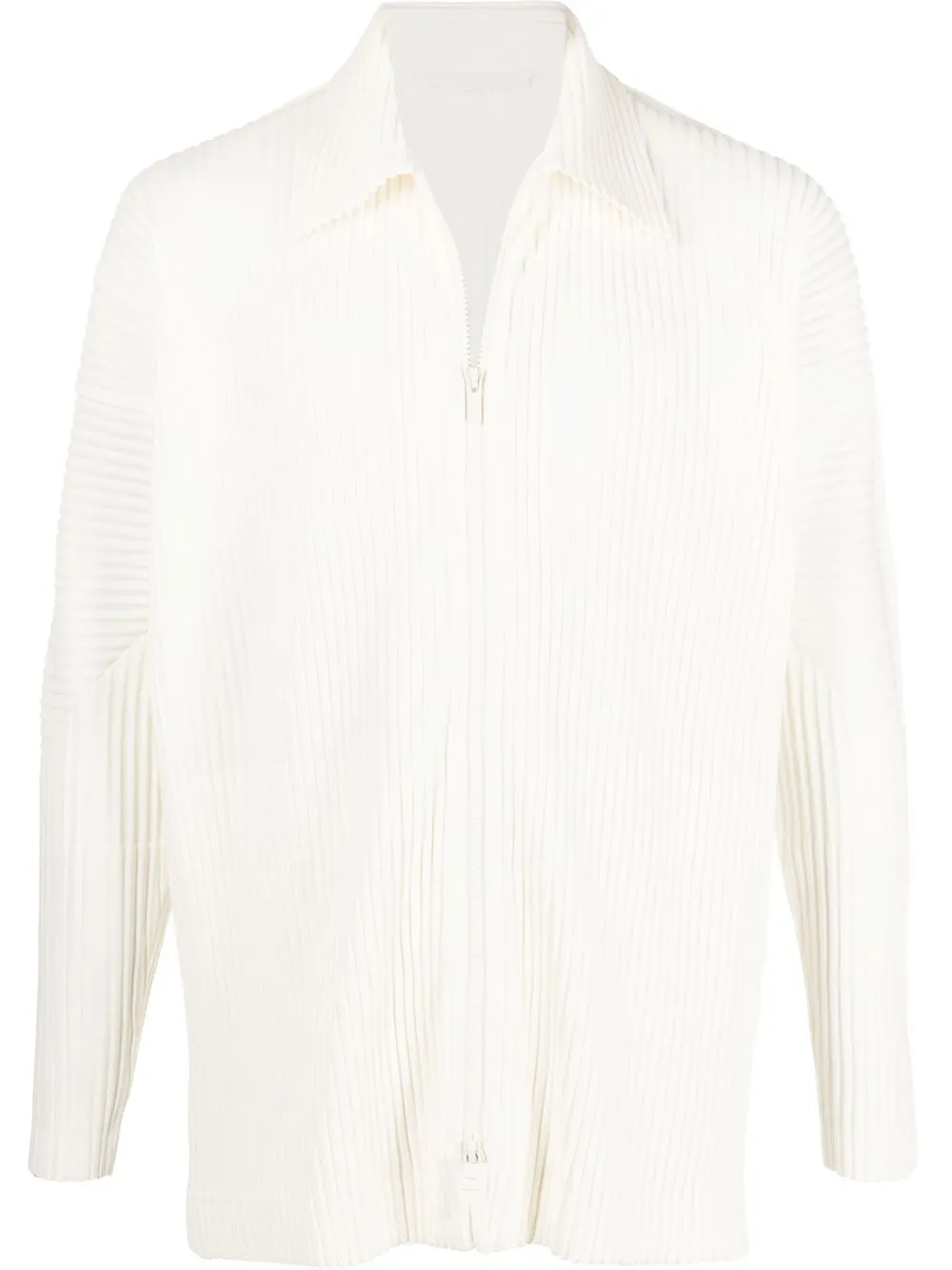 

Homme Plissé Issey Miyake zip-up pleated shirt - Neutrals