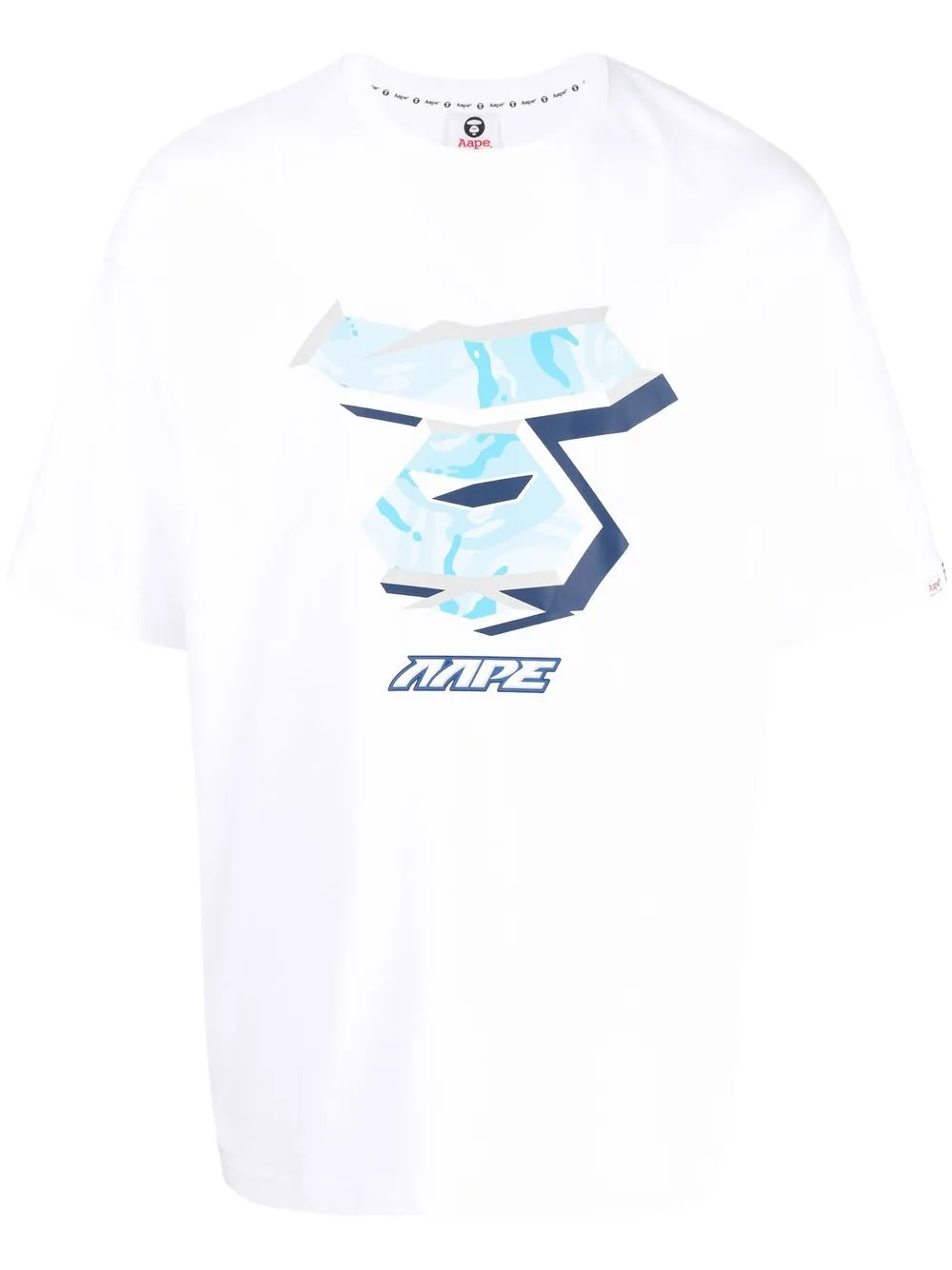 

AAPE BY *A BATHING APE® logo-print T-shirt - White