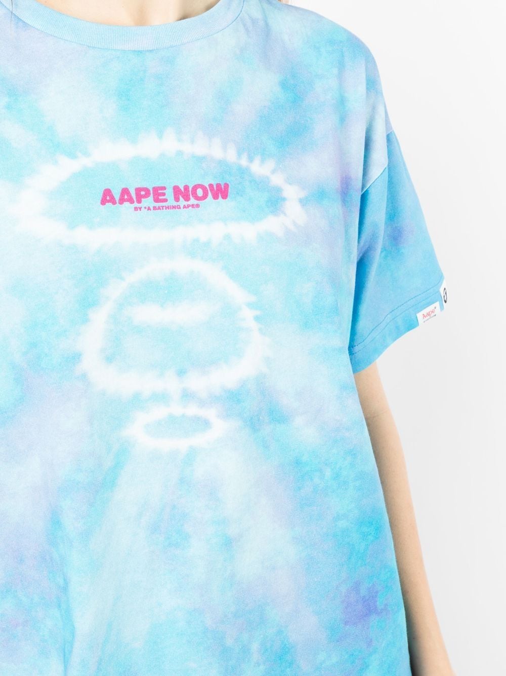 Shop Aape By A Bathing Ape Logo-print Short-sleeved T-shirt In Blau