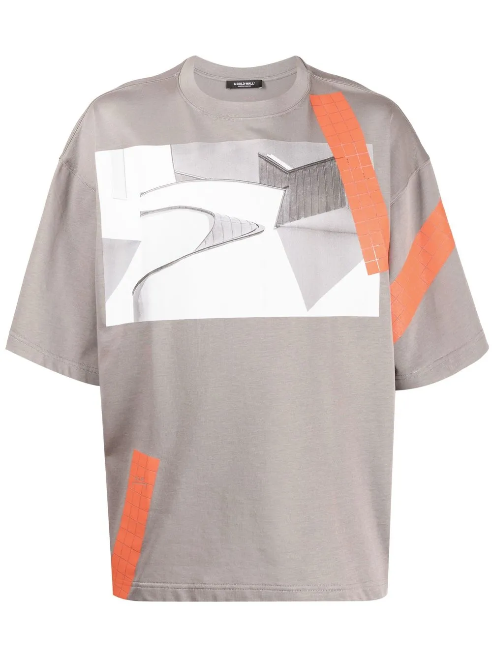 

A-COLD-WALL* playera con estampado abstracto - Marrón