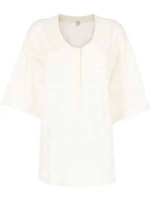 Farfetch Abbigliamento Bluse e tuniche Bluse Top a quadretti Rosa 