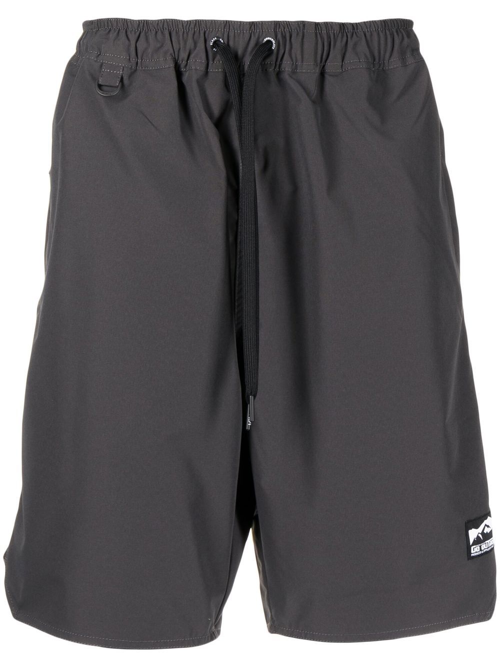 

CHOCOOLATE shorts deportivos con parche del logo - Gris