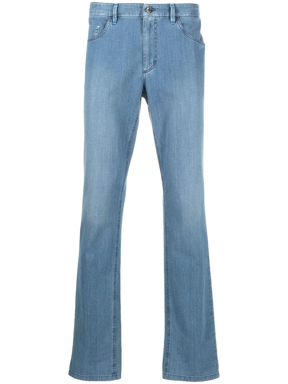 

Zilli jeans slim con tiro medio - Azul