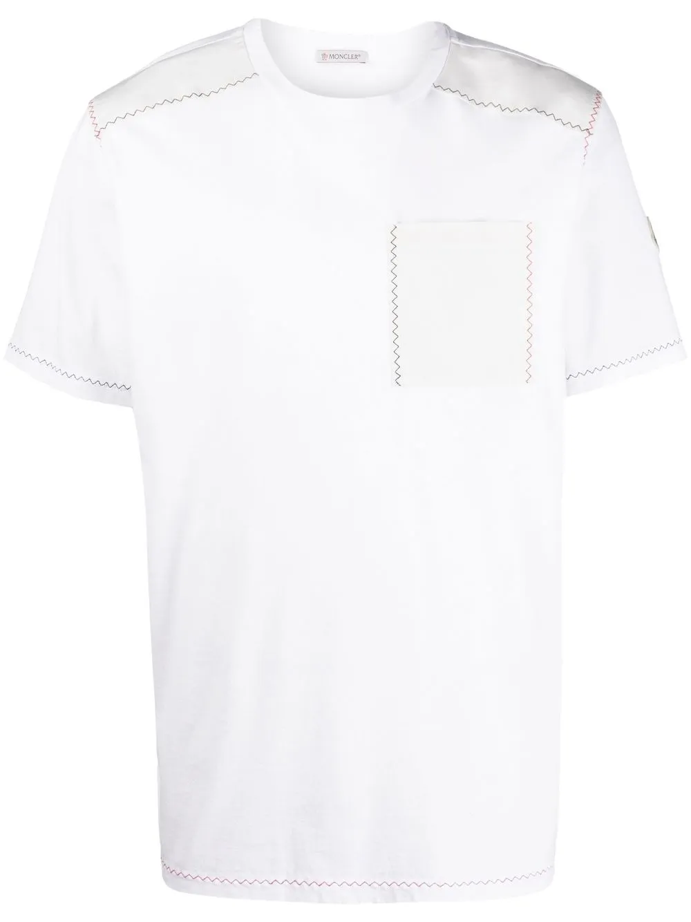 

Moncler short-sleeve cotton T-shirt - White